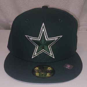 New Era Dallas Cowboys Men's Hat NFL Football Sport Cap Green Sz 7 1/4 New